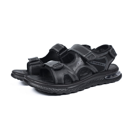 Men's Shoes 2026 Summer Style Breathable Soft-Soled Open-Toe Beach Shoes Air-Cushioned Non-Slip Outdoor Sports Casual Height-Increasing Sandals