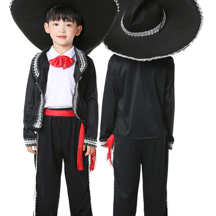 Children's Day Parent-Child Style Mexican cosplay Ethnic Style Dance Festival Party Stage Makeup Performance Clothes