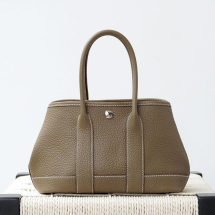 Handmade Waxed Thread 23Mini Garden Bag Ntogo First-Layer Cowhide Fashion Handbag High-End Feel Hand-Held Shoulder Bag
