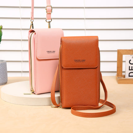 Lonny new mobile phone bag women's shoulder messenger bag Korean multi-functional ID card holder wallet