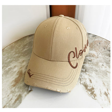 Designer Baseball Cap Versatile Romantic Casual Hat Face-Slimming Duckbill Cap Stylish Couple Unisex