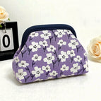 Purple and white flowers / 30*22*9cm
