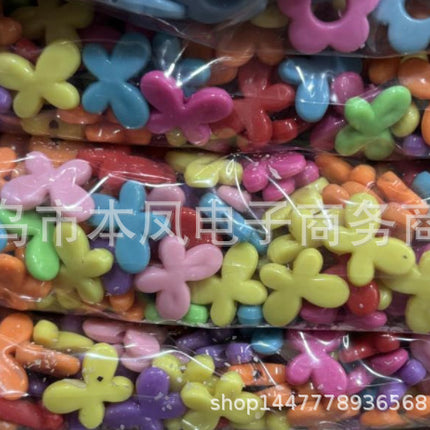 solid color color beads diy bracelet string loose beads material children beaded handmade keychain jewelry accessories