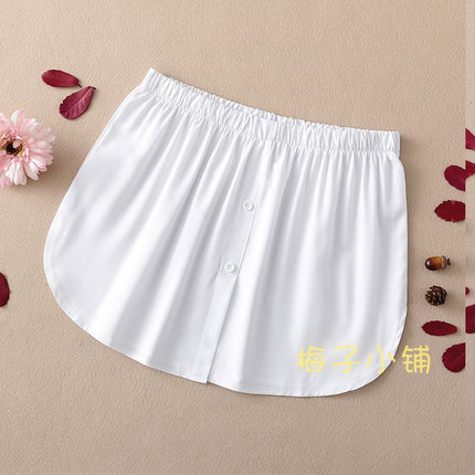 Versatile Short Skirt Women's Sweatshirt Layered with Inner Hem Covering Crotch and Butt Curtain Bottoming Artifact Half Skirt Fake
