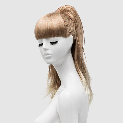 Find Giya wig props window model wearing wig display display black Brown high ponytail series