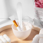 Four-leaf clover 38 # 4-piece set (white) with round spoon