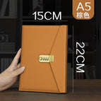 A5 Brown Coded Book [Page 200] Medium