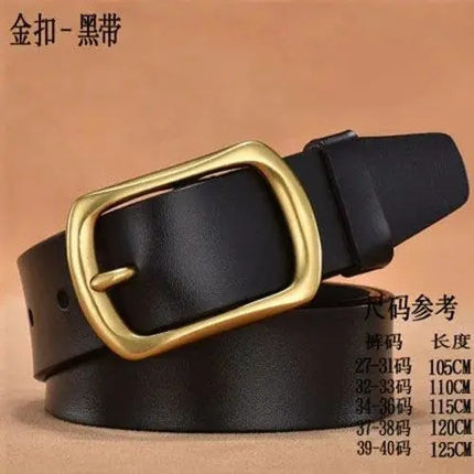 Manufacturer's Ready-Made Belt, Men's Pin Buckle Antique Belt, Men's Belt, Super Tensile Retro Style Trouser Belt Can Be Customized