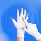 Nylon half finger White / Young students/adults over 12 years of age