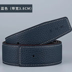 3.8 black/dark blue (double-sided litchi pattern car white line) / 105cm