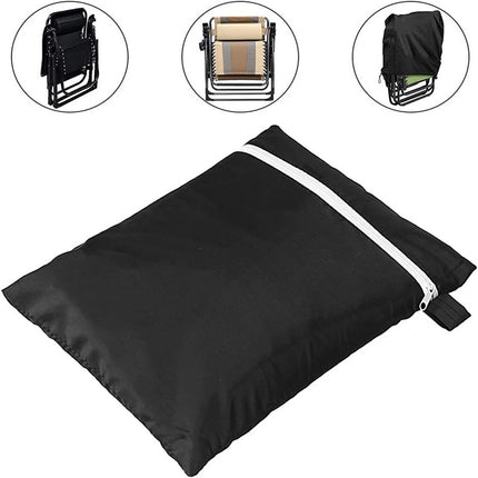210D Folding Recliner Cover Balcony Garden Courtyard Anti-Blow Dustproof Cover Protective Cover Windproof and Uv Resistant