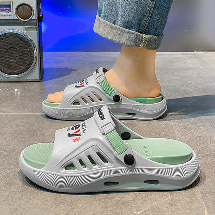 Slippers for Men's Summer Outer Wear, Trendy Brand, Beach Sandals, Outdoor Dual-Purpose Sandals