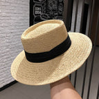 Handmade concave top-beige black 70% off band / M（56-58cm）