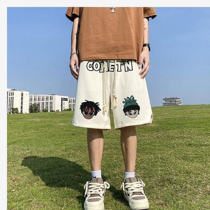 National fashion ins high street summer loose Korean style versatile shorts men's and women's niche sports casual couple's cropped pants