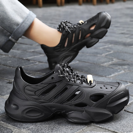 Men's Fashion Versatile Casual Shoes Hollow Breathable Single Shoes Summer New Men's Sandals Non-Smelly Foot Hole Shoes