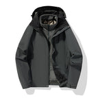 [male two-piece set] military gray/knight black / M