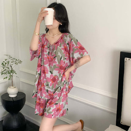 Cotton Silk Sleep Shorts for Women, Summer Thin Style, Trendy Artificial Cotton, Can Be Worn Outside, Japanese Style, Cute Home Wear