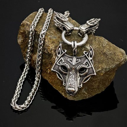 Cross-border explosions faucet necklace amulet Nordic Viking Rune hammer pendant guardian totem wholesale generation
