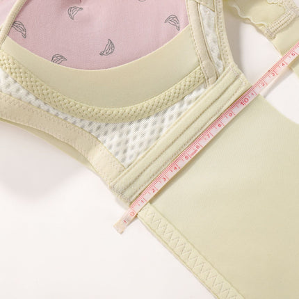 Thin Upper and Thick Lower Non-magnetic New Style Comfortable Underwear without Steel Rings for Women Gathering and Tucking Paramilis Skin-friendly Breathable Adjustable Bra