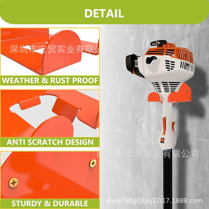 Heavy Lawn Mower Hanger Garden Power Tool Hook Wall Mounted Garage Bracket Weedeater Hanger