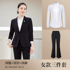 Black women's suit + women's trousers + shirt / S