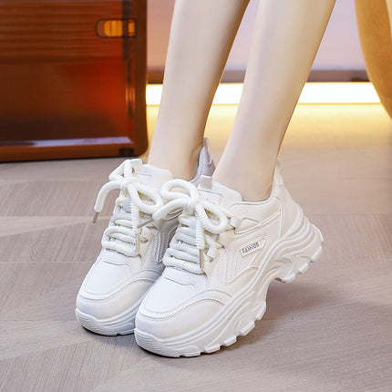 Women's Dad Shoes Ins Trend 2026 Spring New Versatile Retro Sports Casual Shoes Thick-Soled Women's Shoes 8821