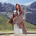 Cape with hood - caramel