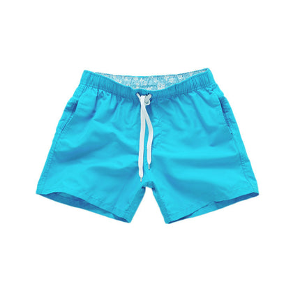 Cross-border Men's Beach Pants Plain Three-point Loose Swimming Shorts Fitness Sports Shorts Cross-border Foreign Trade Leisure Shorts