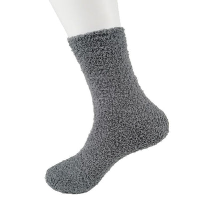 Cross Border in stock Carpet Floor Socks Coral Fleece Socks Thickened Warm Towel Socks Men Casual Sleep Socks
