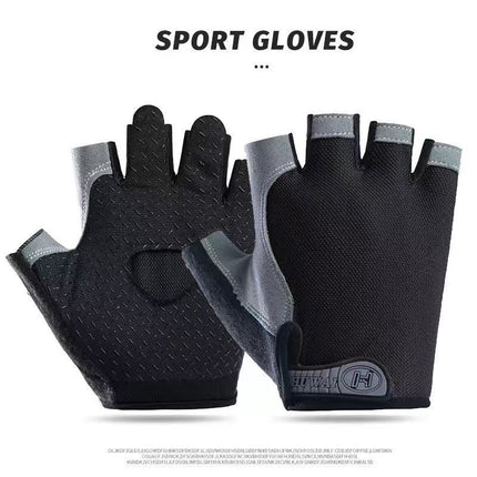 Fitness Gloves Half-Finger Men's and Women's Non-Slip Breathable Summer Weightlifting Hand Guards Dumbbell Equipment Training Long Wrist Cycling Gloves