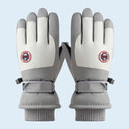 Hx518 ski side round mark women's gray + white / One size fits all
