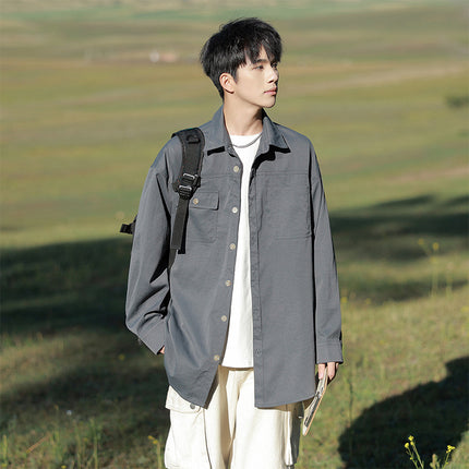 Autumn 2024 New Shirt Xinjiang Outdoor Series All-match Work Jacket Travel Camping Casual Men's Wear