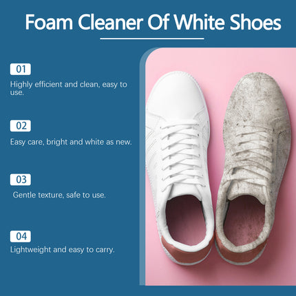 Jue Fish White Shoe Cleaner Cleans Stains and Prevents Oxidation, Daily Portable Cleaner for White Shoes
