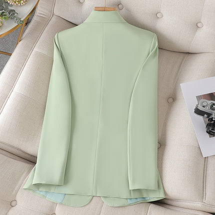 Cross-Border Green Casual Blazer for Women, New Autumn Style, Elegant, Fashionable, High-End, Professional Blazer Top