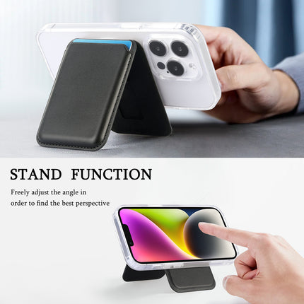 Suitable for iPhone 17 Strong Magnetic Magsafe Card Holder Official Color Multi-Functional Stand Storage Wallet Clip