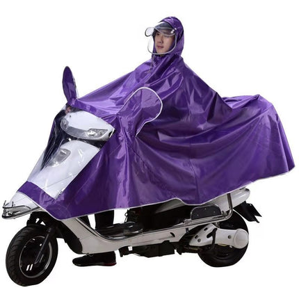 Electric Car Raincoat Men's and Women's Motorcycle Battery Car New Special Double-Person Long Full-Body Anti-Rainstorm Poncho