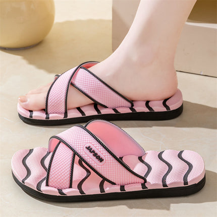 Home Eva Slippers for Women, Non-Slip Bathroom Bathing Slippers for Men, Summer Outdoor Wear, Beach Trendy Slippers, Factory Direct Sales