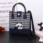 [light luxury and simple] squinting smiling panda (chongqing) dark blue (black portable)112102