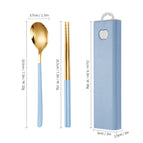 Light blue gold two-piece set [light blue box]