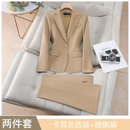 New Orange Professional Small Suit Jacket High-grade Suit suit Suit Spring and Autumn Short Skirt Small Hugh