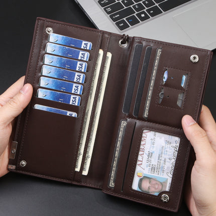 New Men's Wallet Casual Zipper Mobile Phone Bag Multifunctional Clutch Bag Long Men's Wallet Wholesale Wallet