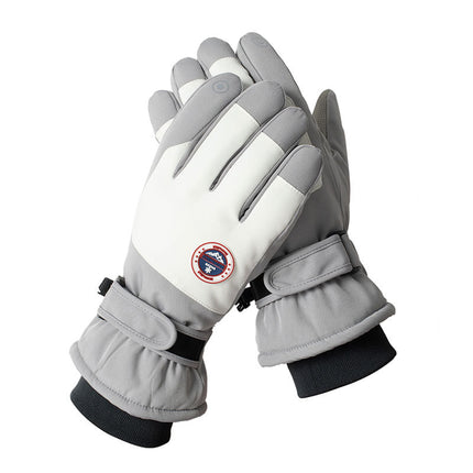 Winter skiing men's and women's gloves outdoor warm windproof cold riding anti-slip touch screen splash water A23-HXHB