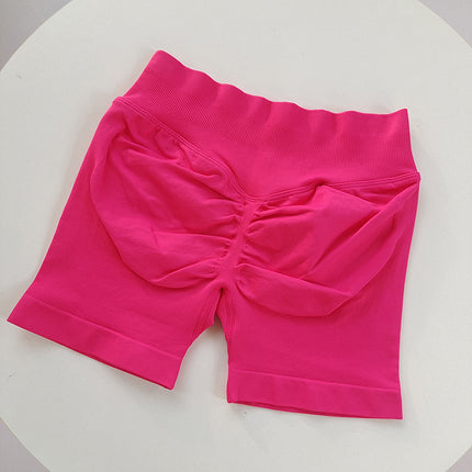 Sexy Peach Hip Fitness Shorts Women's Sports Running and Cycling Three-point Pants High Elastic Hip-lifting Abdomen-tucking Quick-drying Yoga Pants