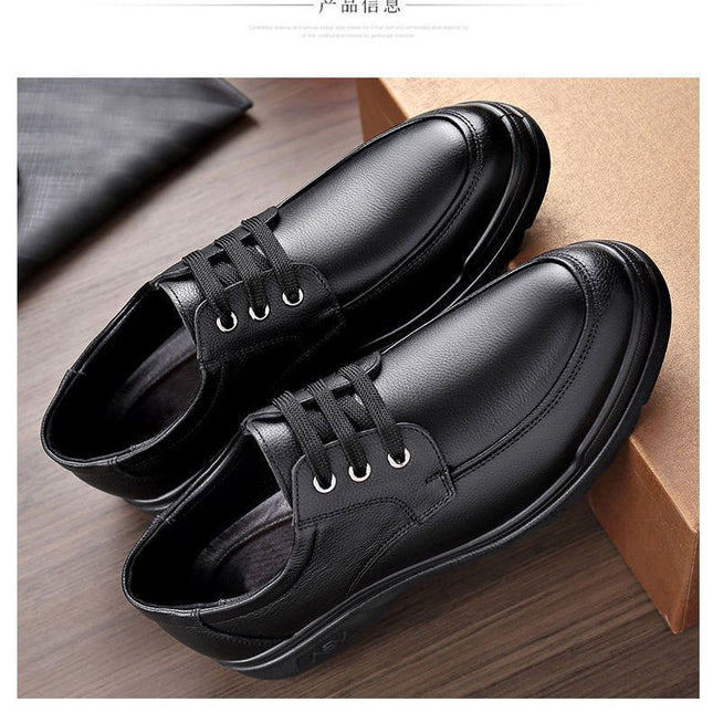 [Genuine leather] special clearance processing broken size leak-picking men's leather shoes high-end deodorant non-slip all-match