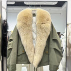 Military green + khaki / S