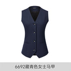 6692 navy blue ladies vest / S