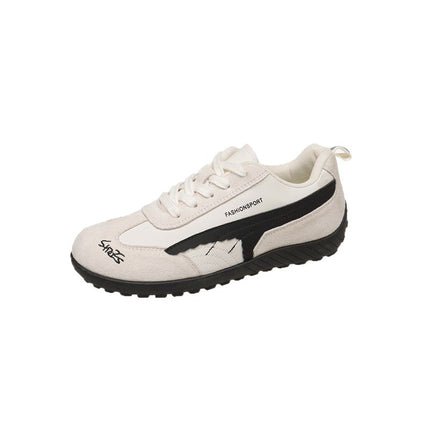 Retro Agan Training Shoes Women's 2025 Autum New Color Matching Casual Versatile Sports Shoes Flats Breathable Sneakers
