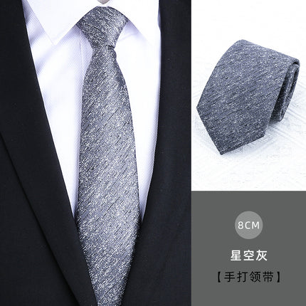 Dress Business Tie Men's and Women's Groom Wedding Black Zipper Korean Narrow No Lazy Striped Bow Tie Plaid
