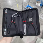 Red and black handle return pliers 4pc set (zipper bag)