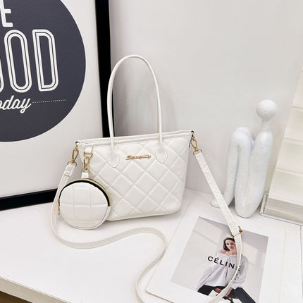 Handheld Small Bag 2025 New Fashion Quilted Women's Bag Casual Small Square Bag Single Shoulder Crossbody Bag Simple Mobile Phone Bag